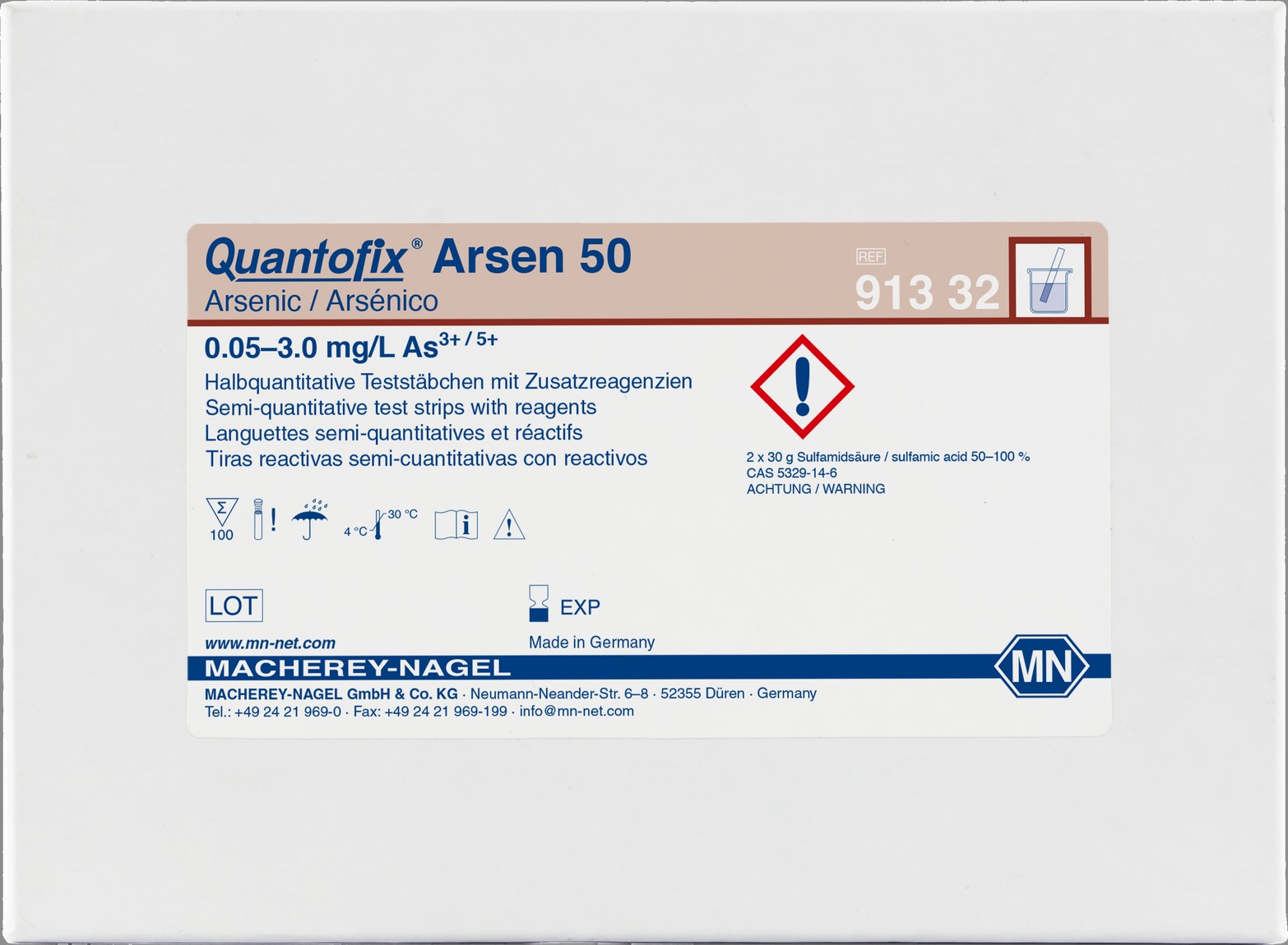 Arsen 50 - inkl.Teststbchen und Reagenzien