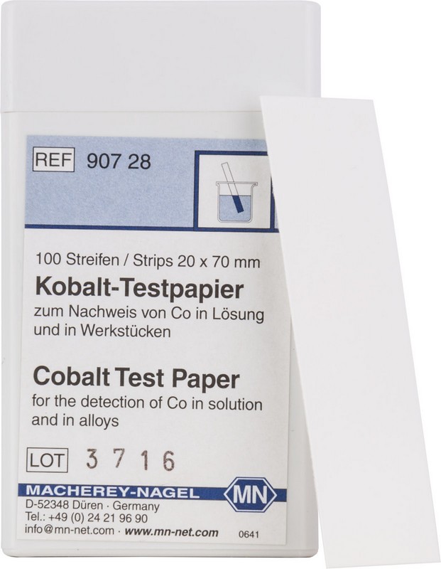 Testpapier Aluminium Kobalt