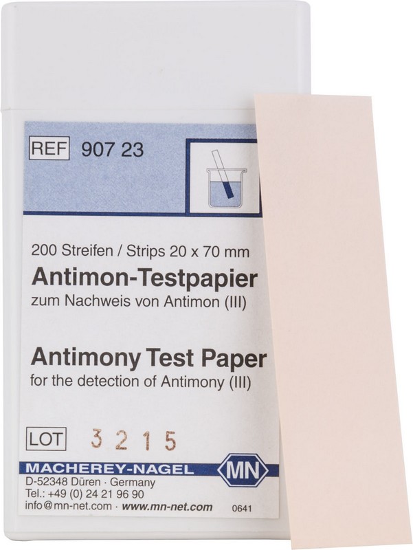 Testpapier Antimon