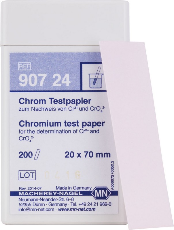 Testpapier Chrom